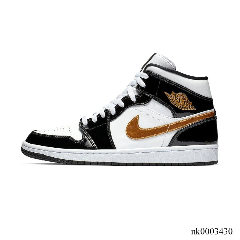 Air Jordan 1 Mid SE Black Gold Shoes Sneakers