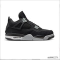 Air Jordan 4 Retro Black Canvas Shoes Sneakers