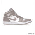 Air Jordan 1 Mid Linen Shoes Sneakers