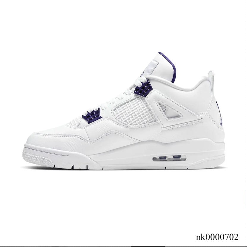 Air Jordan 4 Retro Metallic Purple Shoes Sneakers (Big Size Available)