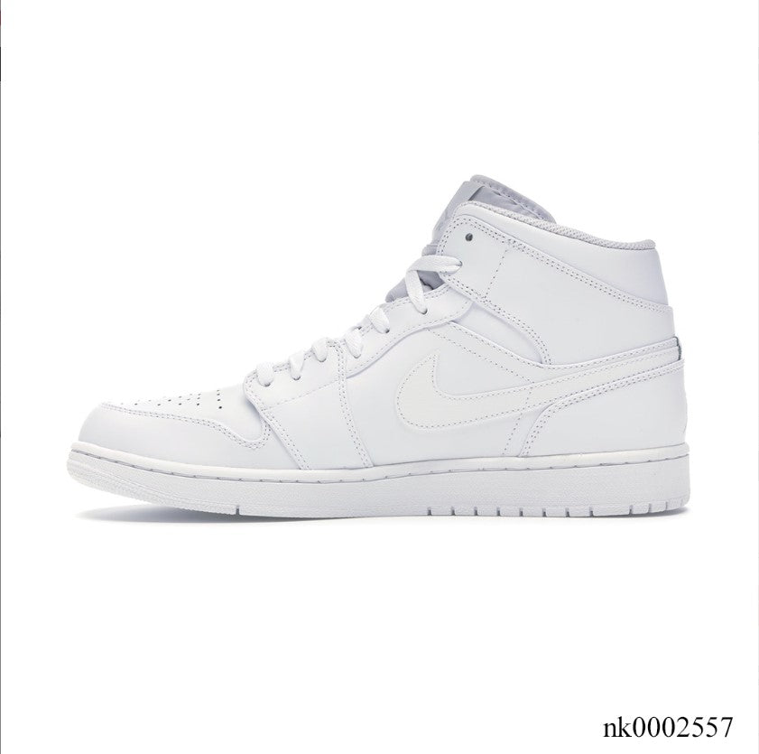 Air Jordan 1 Mid WhitePure Platinum Shoes Sneakers