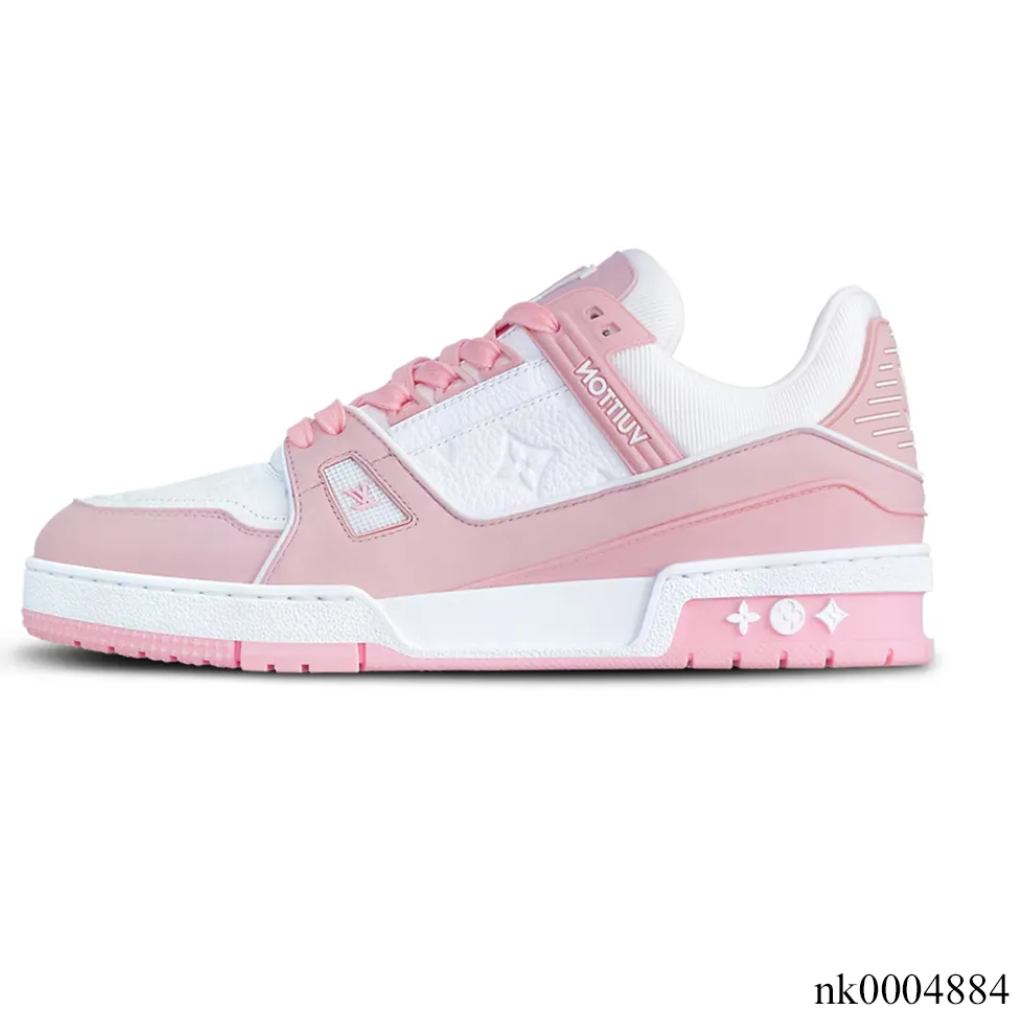 LV Trainer Pink Rose Shoes Sneakers