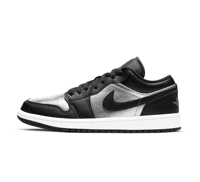 Air Jordan 1 Low Silver Toe Shoes Sneakers