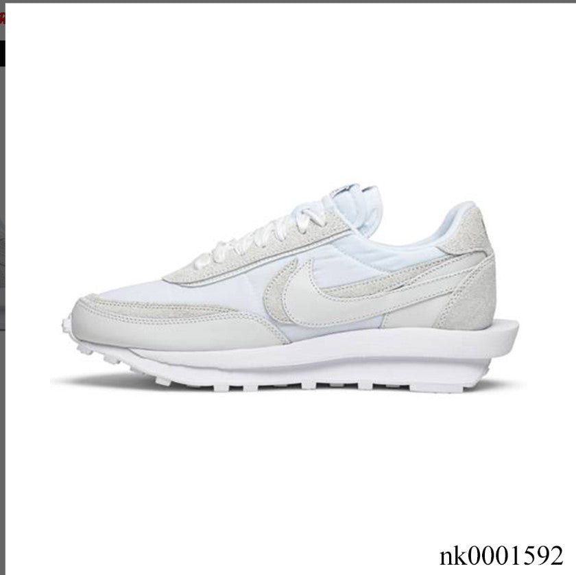 Sacai x LDWaffle White Nylon Shoes Sneakers
