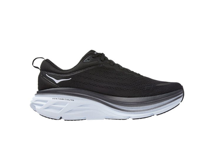 Hoka One One Bondi 8 Black White 1123202-BWHT