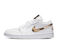 Air Jordan 1 Low White Metallic Gold Shoes Sneakers