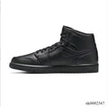 Air Jordan 1 Mid Triple Black Shoes Sneakers