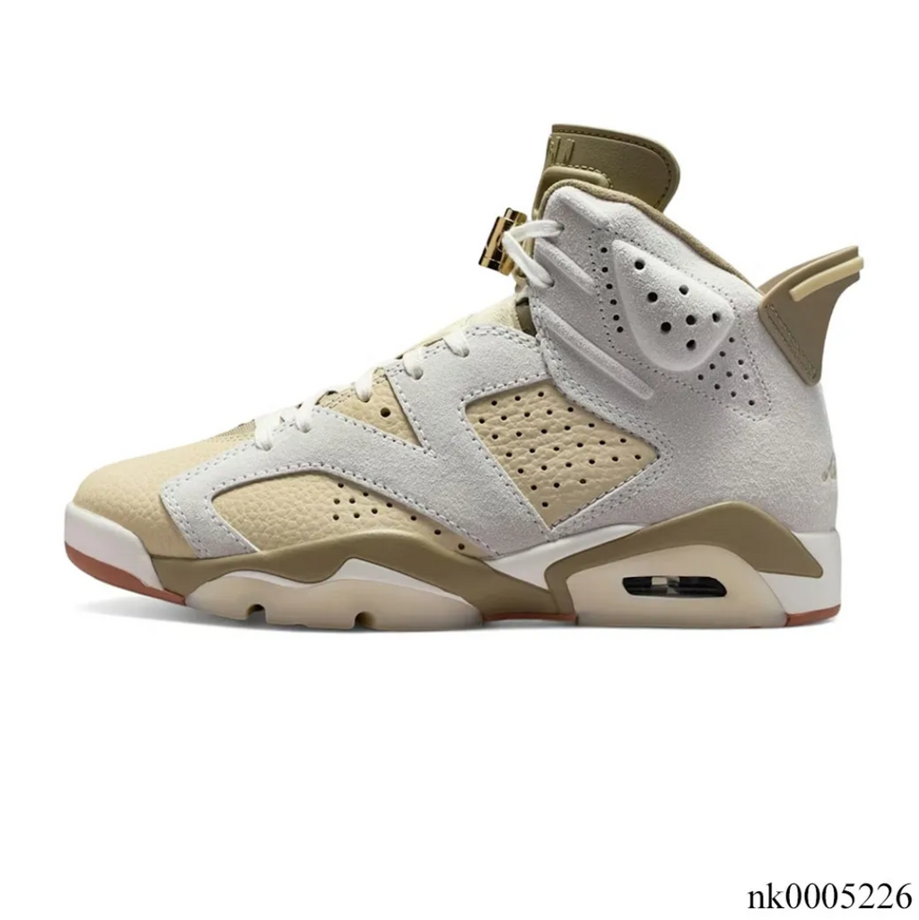 Air Jordan 6 Sail Neutral Olive Shoes Sneakers