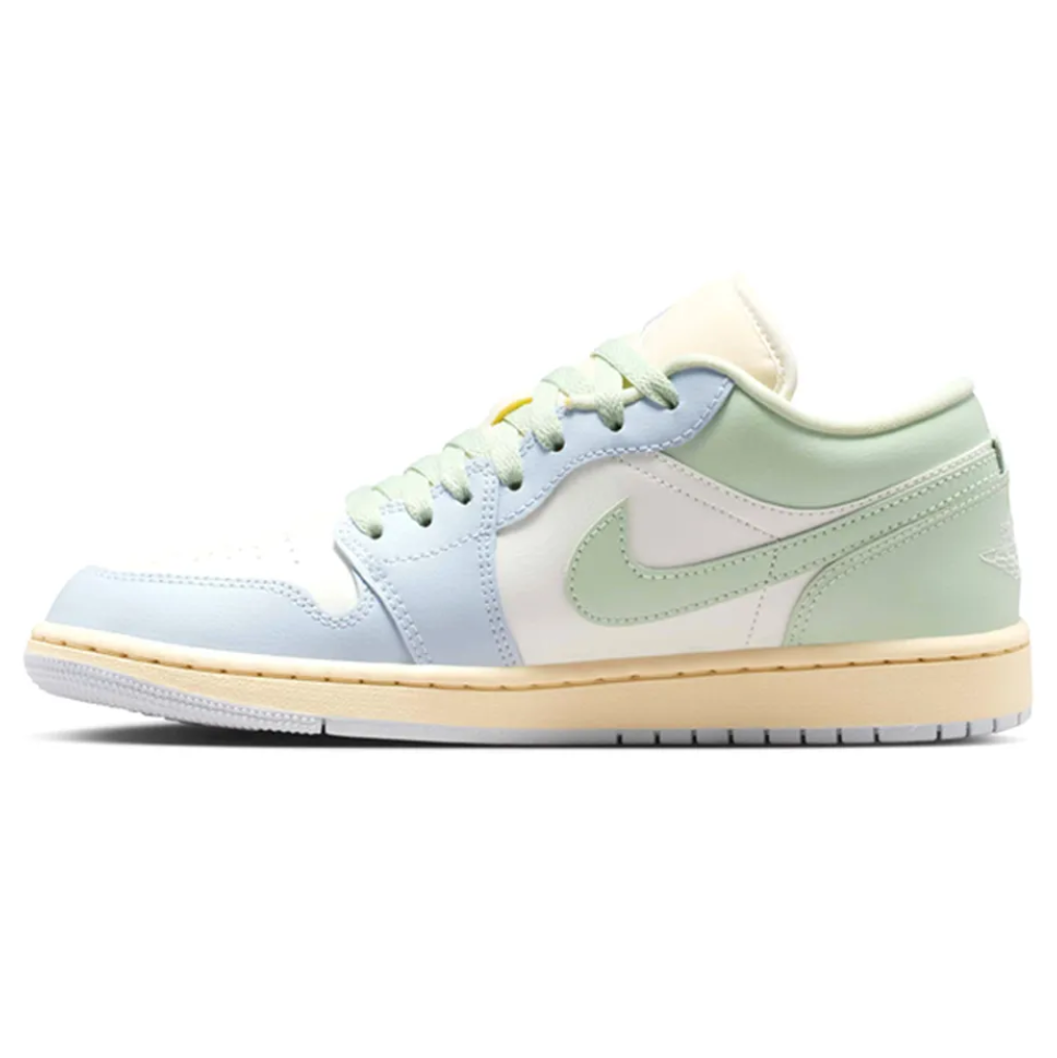Air Jordan 1 Low Sail Aura Shoes Sneakers