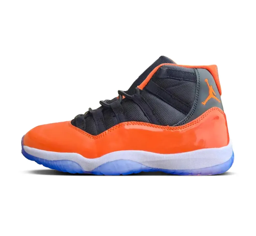 Air Jordan 11 Orange Black Shoes Sneakers