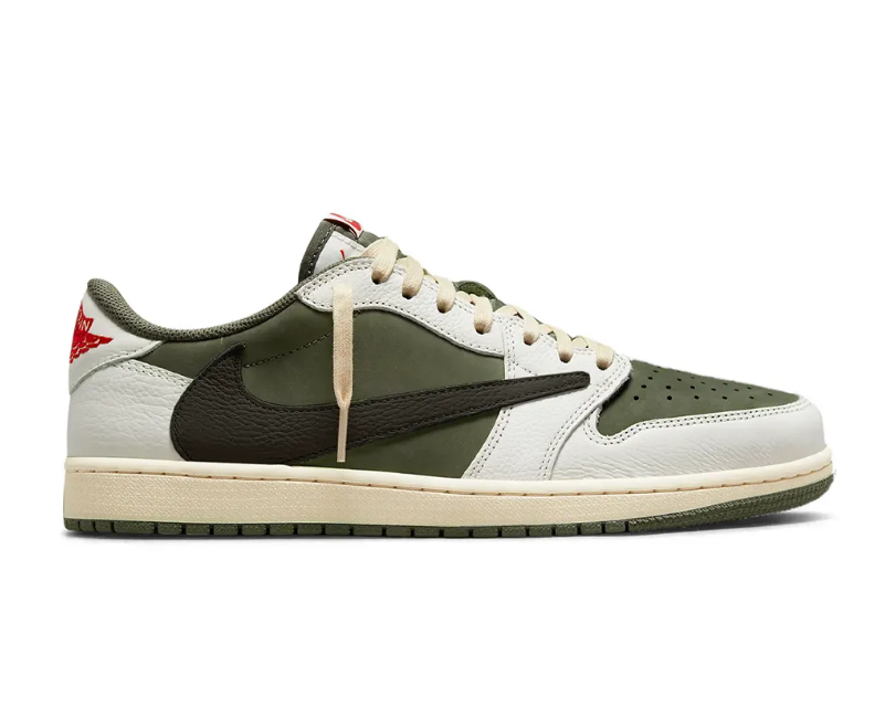 Travis Scott x AJ 1 Low Medium Olive Shoes Sneakers