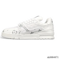 LV Trainer 54 Pattern Gray White Shoes Sneakers
