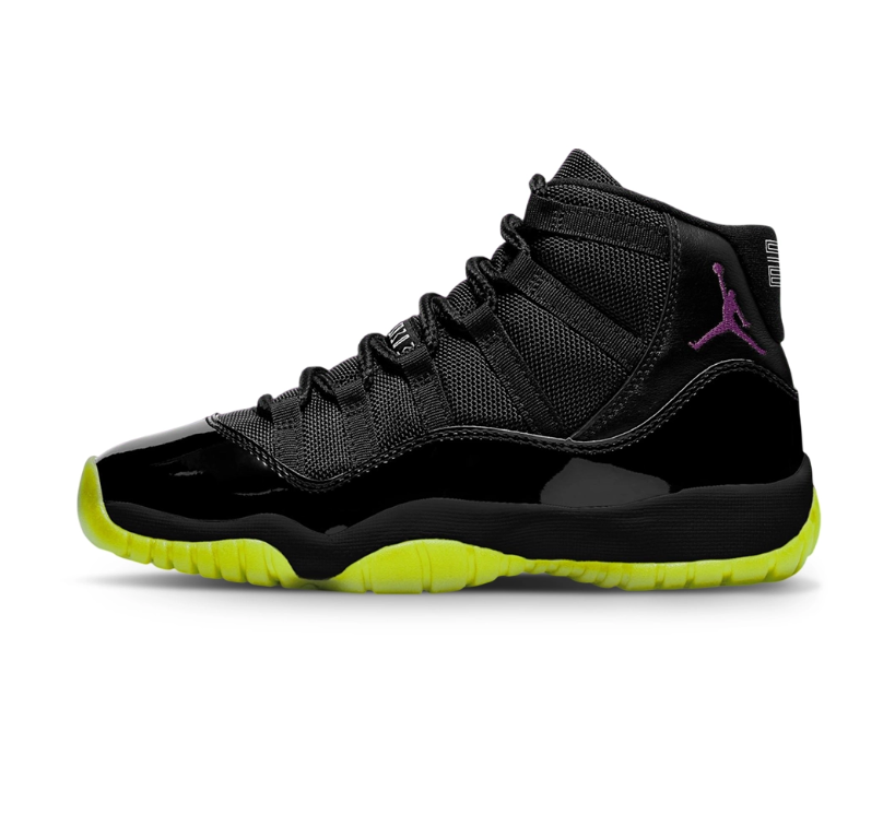 Air Jordan 11 BlackBarely Volt Shoes Sneakers