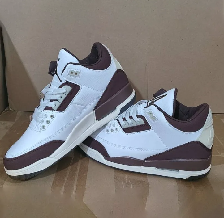 Air Jordan 3 x A Ma Maniere “Burgundy Crush” Shoes Sneakers
