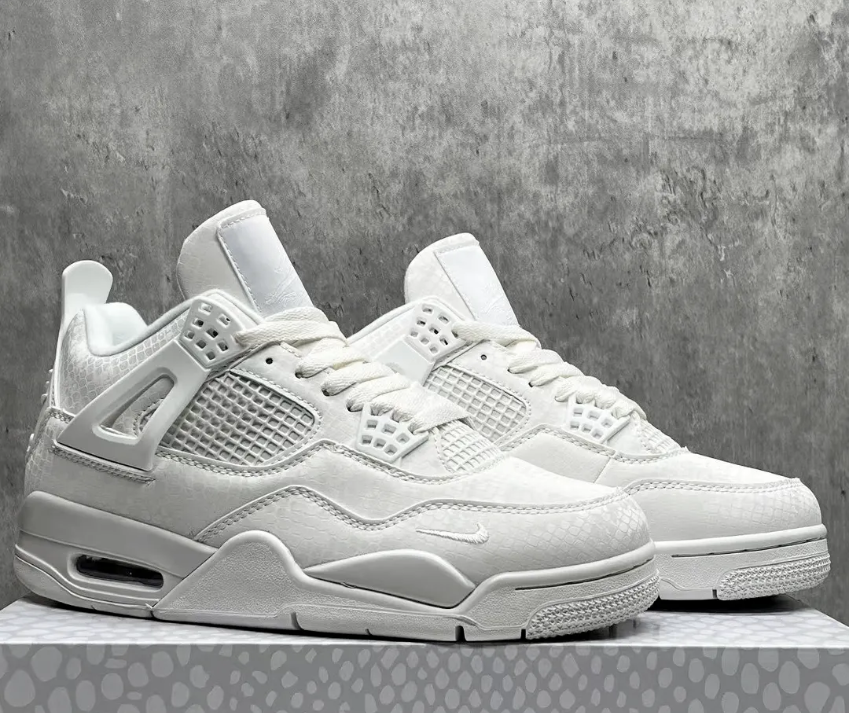 Nigel Sylvester x Air Jordan 4 White Mamba Shoes Sneakers