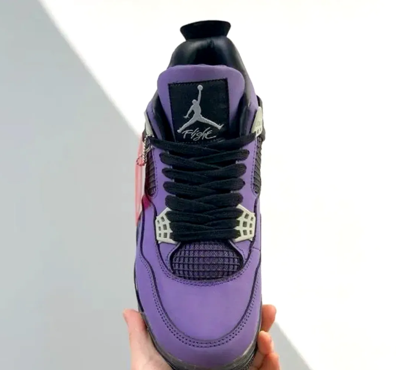 Travis Scott x AJ 4 F&F Dynasty Purple Shoes Sneakers