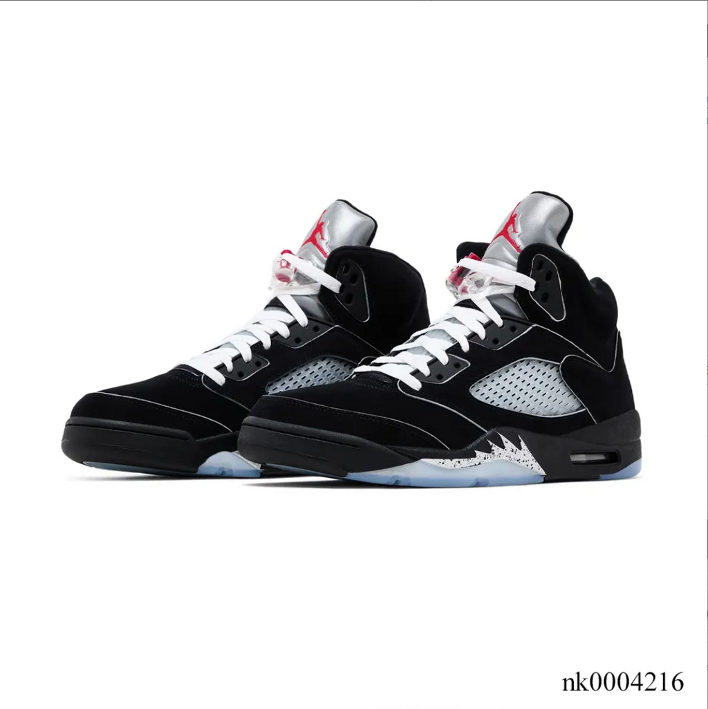 Air Jordan 5 Black Metallic Reimagined Shoes Sneakers