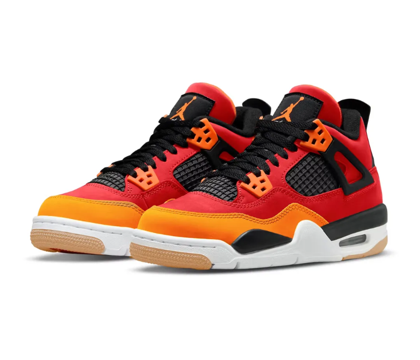 Air Jordan 4 Fire Red Starfish Shoes Sneakers