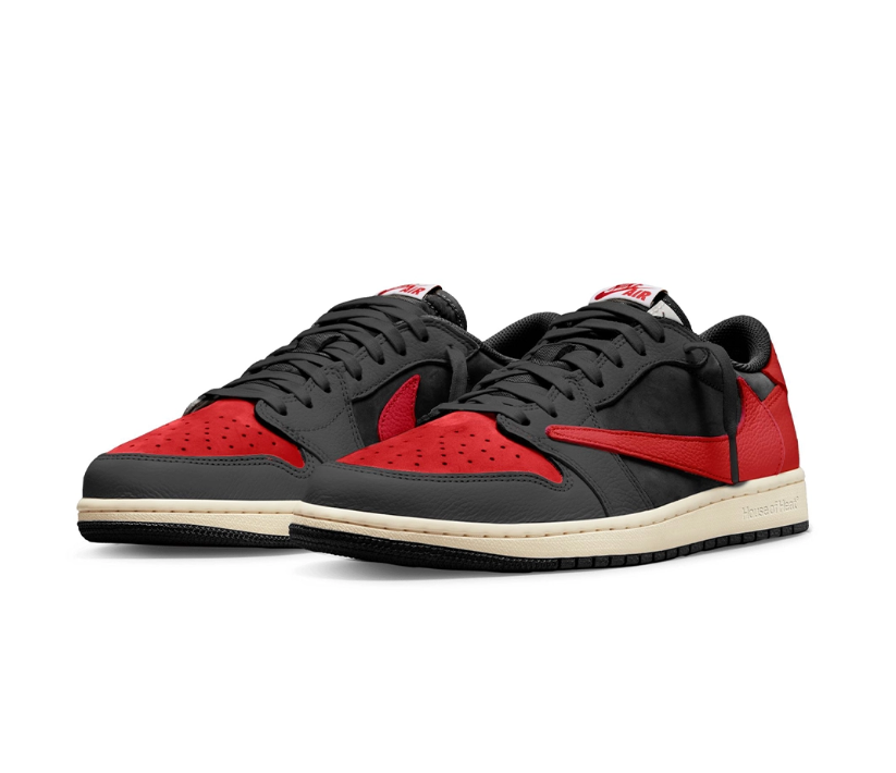 Air Jordan 1 Low OG Bred x Travis Scott Shoes Sneakers