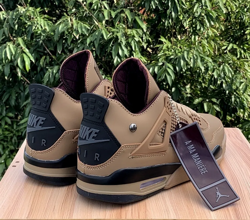 A Ma Maniére x Air Jordan 4 Dark Mocha Shoes Sneakers