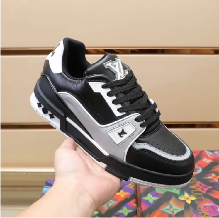 LV Trainer 54 Negro Gris Blanco Shoes Sneakers