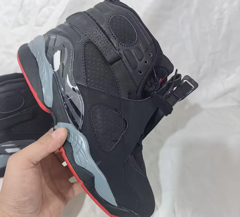 Air Jordan 8 Retro Black Cement Shoes Sneakers