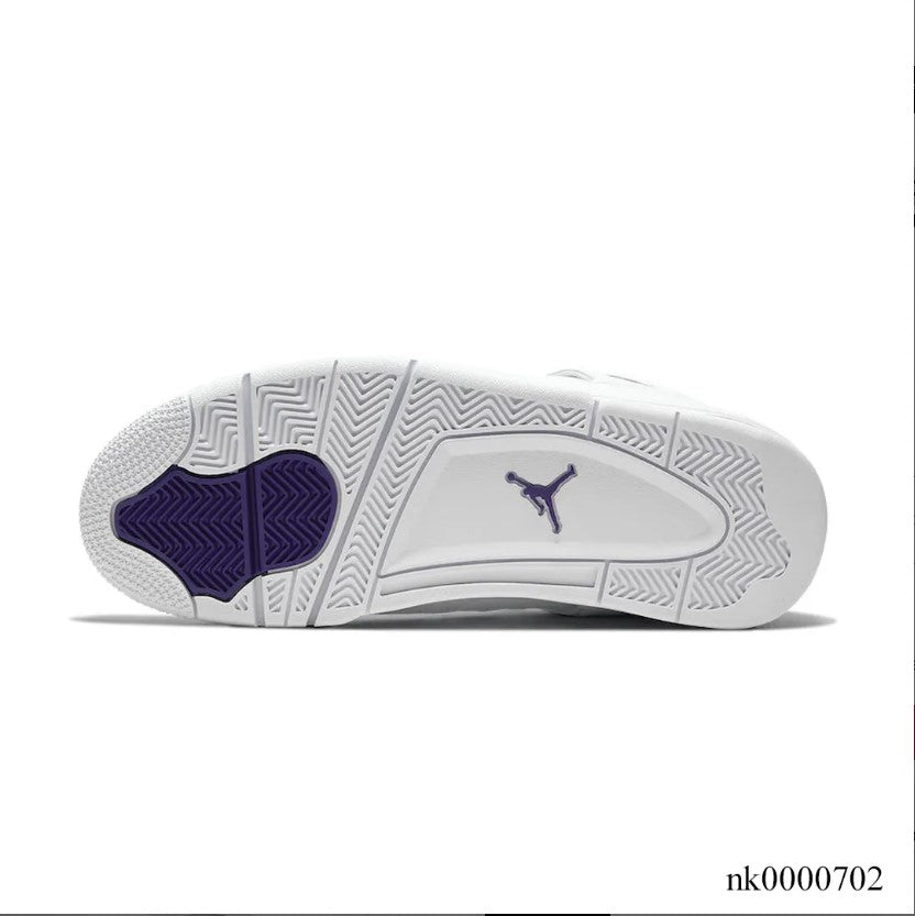 Air Jordan 4 Retro Metallic Purple Shoes Sneakers (Big Size Available)