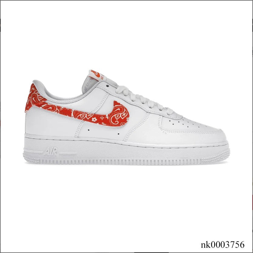 Air Force 1 Low Orange Paisley Shoes Sneakers