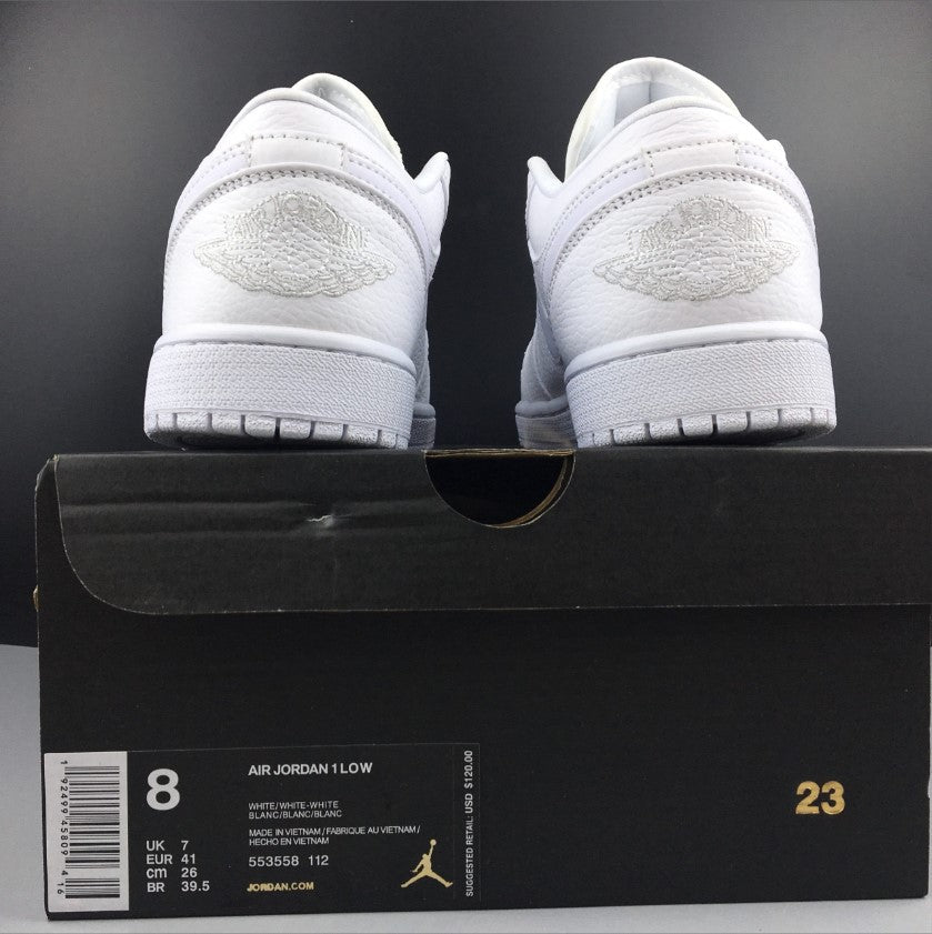 Air Jordan 1 Low Triple White (2019) Shoes Sneakers
