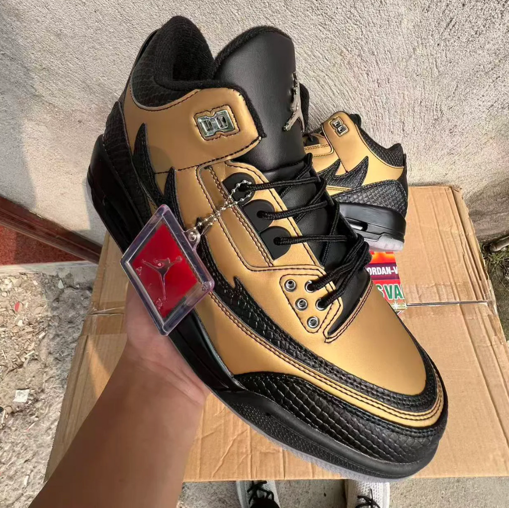 Air Jordan 3 Retro El Vuelo Black Sample Shoes Sneakers