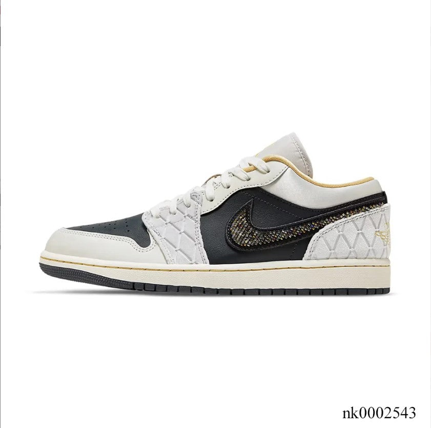 Air Jordan 1 Low Beaded Swoosh Shoes Sneakers
