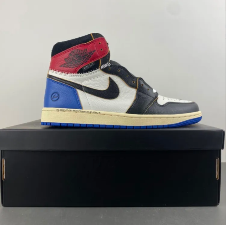 Fragment x Union LA x Air Jordan 1 High OG Varsity Red Shoes Sneakers