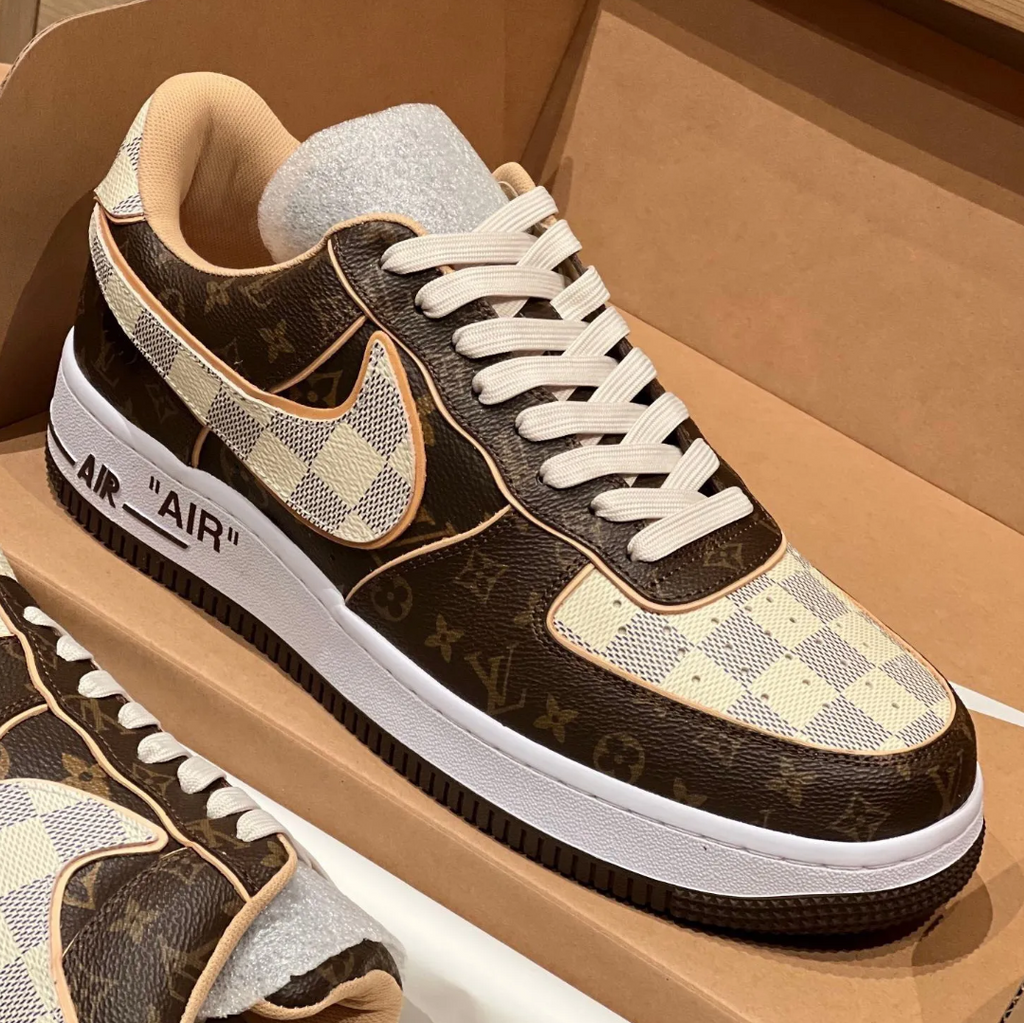 LV x Air Force 1 Low Brown Shoes Sneakers