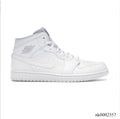 Air Jordan 1 Mid WhitePure Platinum Shoes Sneakers
