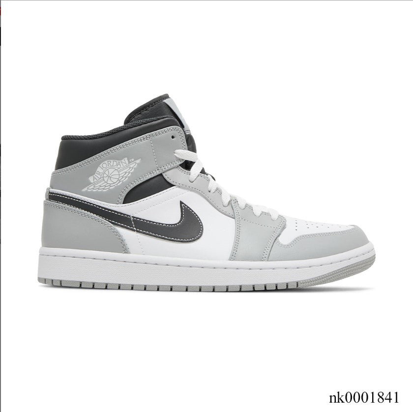 Air Jordan 1 Mid Light Smoke Grey Shoes Sneakers