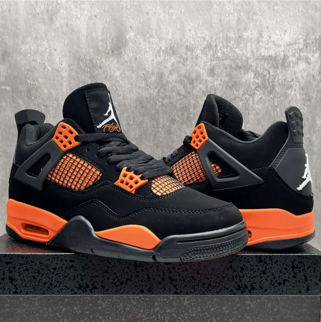 Air Jordan 4 Orange Thunder Shoes Sneakers