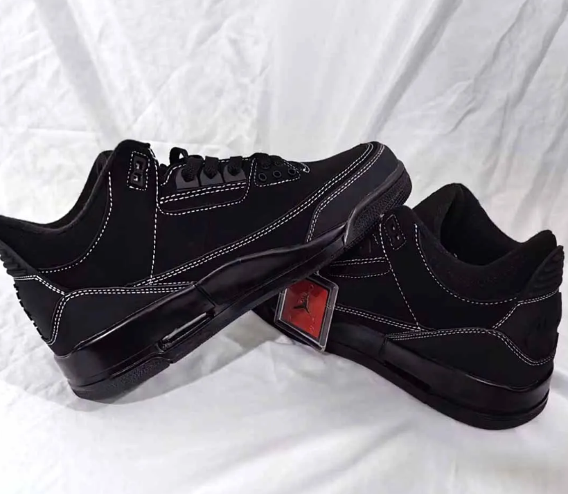 Travis Scott x AJ 3 Black Cat Shoes Sneakers