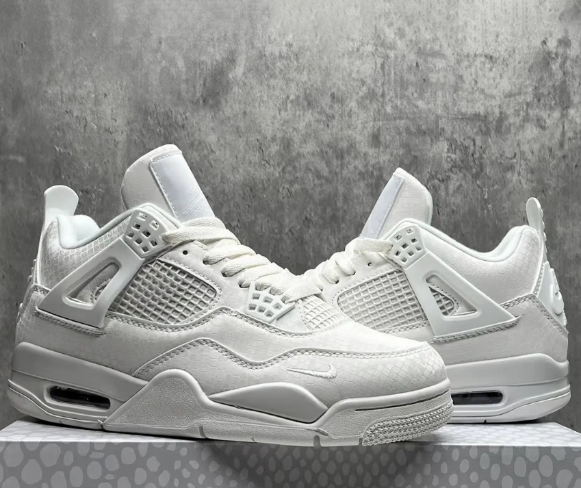 Nigel Sylvester x Air Jordan 4 White Mamba Shoes Sneakers