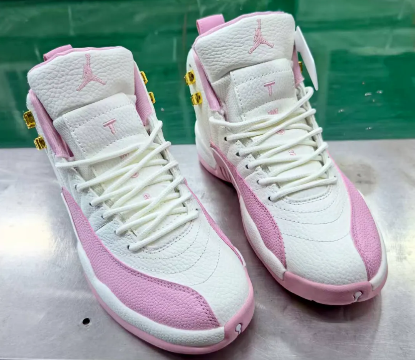 Air Jordan 12 White Pink Shoes Sneakers