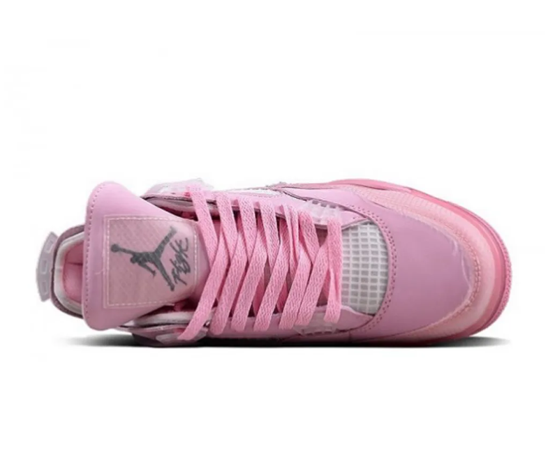 OW X AJ 4 Pink Shoes Sneakers