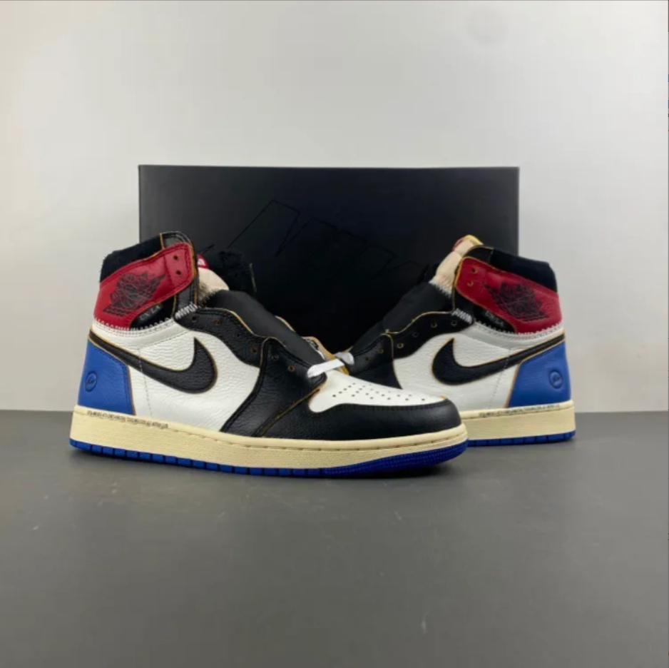 Fragment x Union LA x Air Jordan 1 High OG Varsity Red Shoes Sneakers