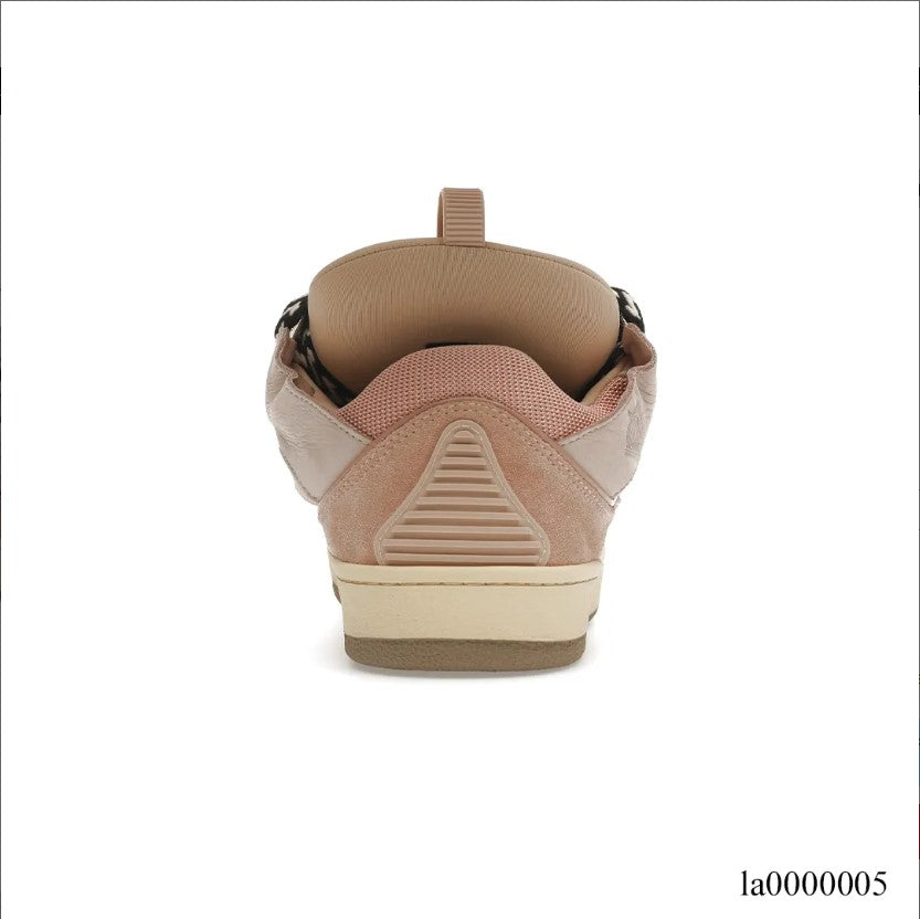 Lanvin Leather Curb Pink Shoes Sneakers – la0000005