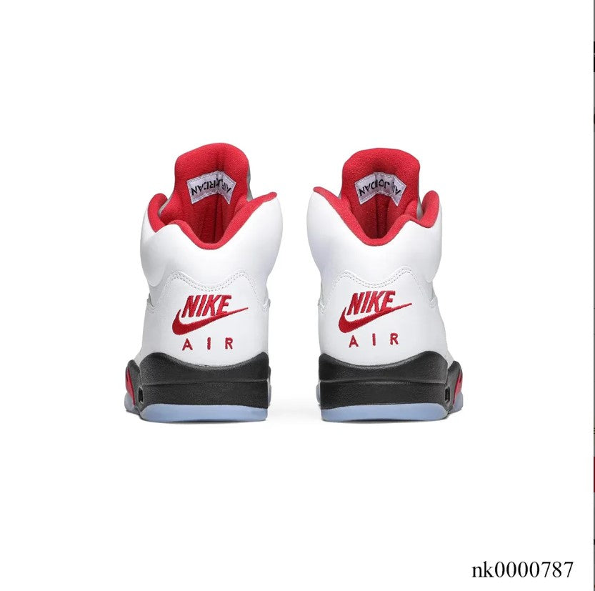 Air Jordan 5 Fire Red Silver Tongue (2020) Shoes Sneakers