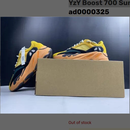 Yeezy Boost 700 Sun Yellow Shoes Sneakers