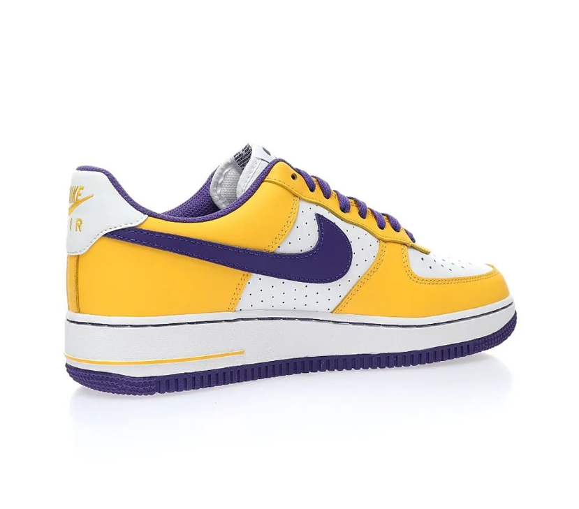 Kobe Bryant x AF 1 Low White Purple Yellow Shoes Sneaker