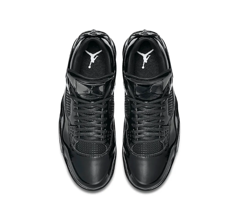 Air Jordan 4 Retro 11Lab4 Black Patent Leather Shoes Sneakers