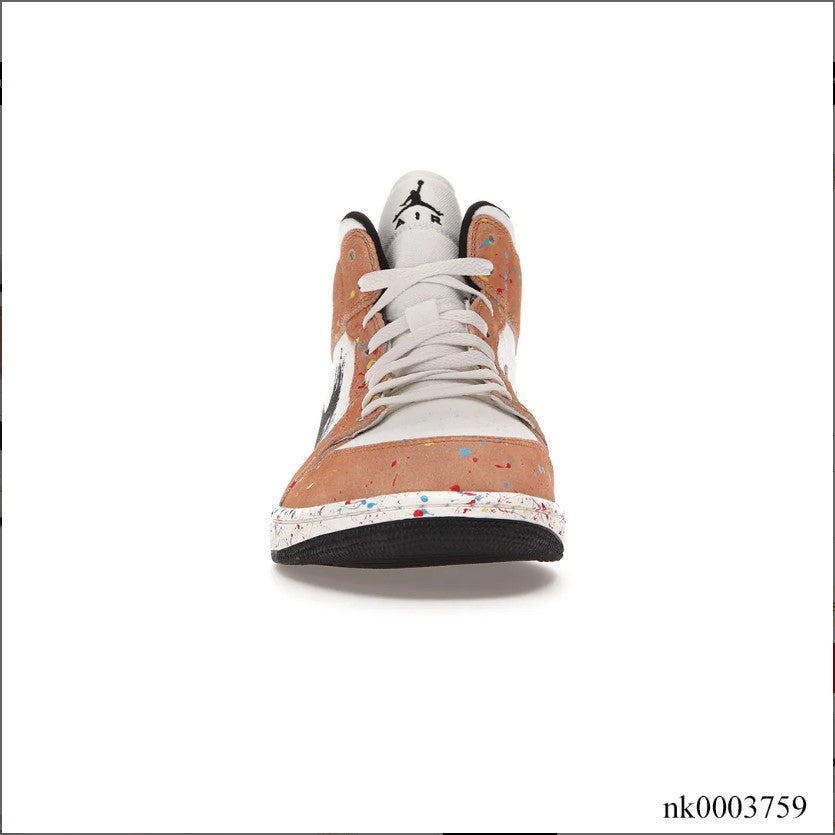 Air Jordan 1 Mid SE Brushstroke Shoes Sneakers