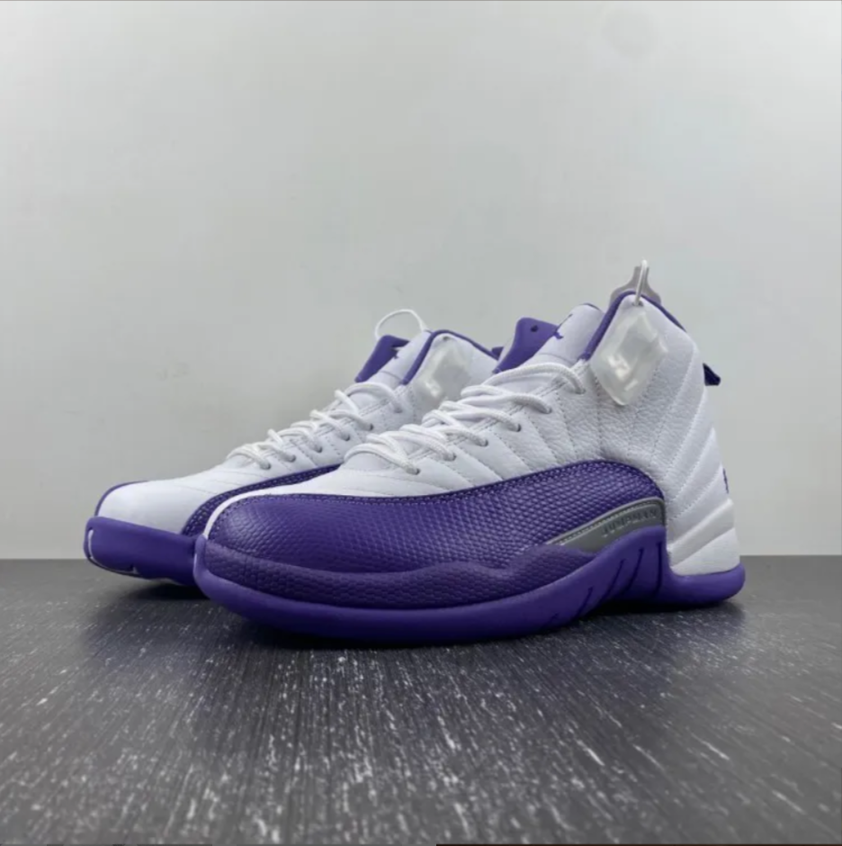 Air Jordan 12 White Field Purple Shoes Sneakers