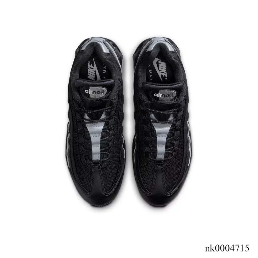 Air Max 95 Big Bubble Black Metallic Silver Shoes Sneakers