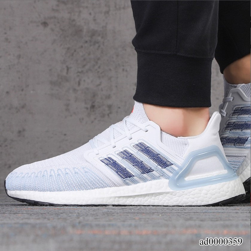 UltraBoost 20 White Light Blue-Orange Shoes Sneakers